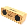 ODM high quality portable big sound wireless BT bamboo wooden classic style magic speaker