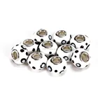 Hot Selling Murano Lampwork 10 pcs White Color Style #2 Glass Beads Loose Beads