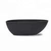 SM-8608 Hot selling Designer in black matte stone bath tub solid surface matt resin acrylic bathroom bathtub