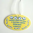 custom die cut credit card hanging paper car air freshener