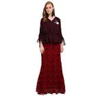 Latest Fashion Design Moden Baju Kurung Modern Beading Women Islamic Clothing