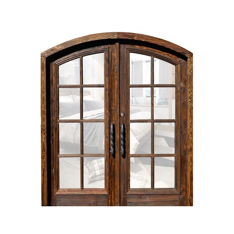 Exterior Solid Pine Wood Arched Top French Doors Design Buy French Doors Design Arched Top French Doors Design Solid Pine Wood Arched Top French