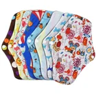 M Size Foldable Portable Reusable Bamboo Cloth Washable Menstrual Pad Mama Sanitary Towel Pad