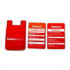 custom logo printed credit card holder with wallet,3M sticker phone case wallet