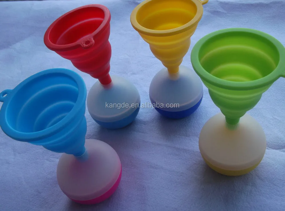 new silicone ball shaped ice cube tray with funnel, ice ball