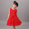 bright red clothes baby girl wool daily wear dresses for little girls QGD-8358