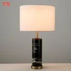 Decorative Led Table Modern Style Decorative Hotel Bedside Study Marble LED Table Lamp Chinese