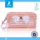 Cute transparent PVC cosmetic pouch for women
