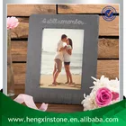 Factory Direct Price 26*21cm Frame For 5*7" Photo Handmade Decorative Black Natural Couples Photo Slates