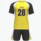 Wholesale Club 100% Polyester Mesh T-shirt Team Design Football Kits Soccer Custom Sublimated Jersey