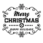 Clear Stamp X'mas TPR Clear Stamp Set For Paper Craft Scrapbooking