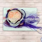 Cute Baby Girl Children Feather Flower Headdress Infant Hair Band Head Scarf Headwear Headband