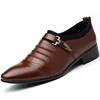 Factory Supplying men italian men dress casual office leather shoes
