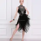 custom black latin evening dress L-16185