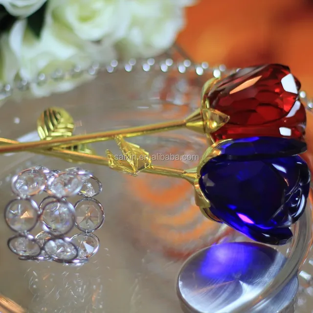 crystal rose flower used wedding decorations for sale decoration