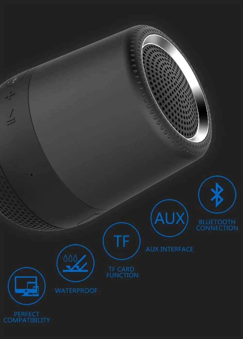 Mini Maxxbass Bluetooth Speaker with Lef & Right Channel Function - ANKUX.COM