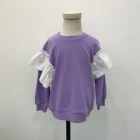 Fashionable girls soft clothing kid clothes girls hoodies long sleeve t shirt