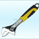 adjustable wrench forged steel with plastic/rubber grip handle
