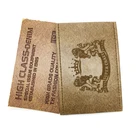 Badges Patches Maker Fashion Design Custom Embossed Logo Jeans PU Leather Labels for Garment