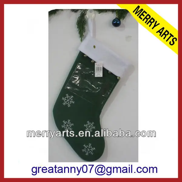 green personalized dog footprint christmas stocking high quality
