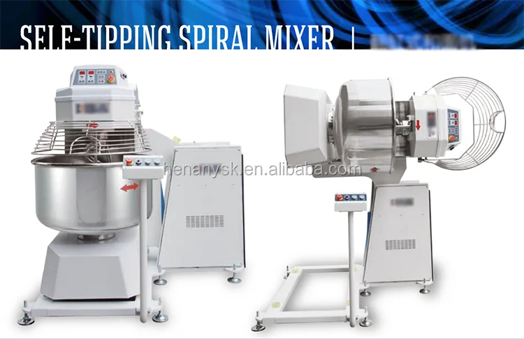 2 Speed Tilting Spiral Flour Dough Mixer