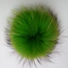 15CM Real Raccoon Fur ball pompoms for beanies or bag charm