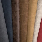 100 Microfiber Cow Suede Artificial Pu Leather Flocking Synthetic Goat Imitation Suede PU Pvc Leather Texture