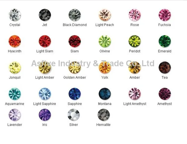 China crystal color chart-1_