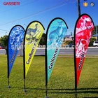 Advertising promotion flying flag /beach flag /teardrop flag banner and banners with flag pole