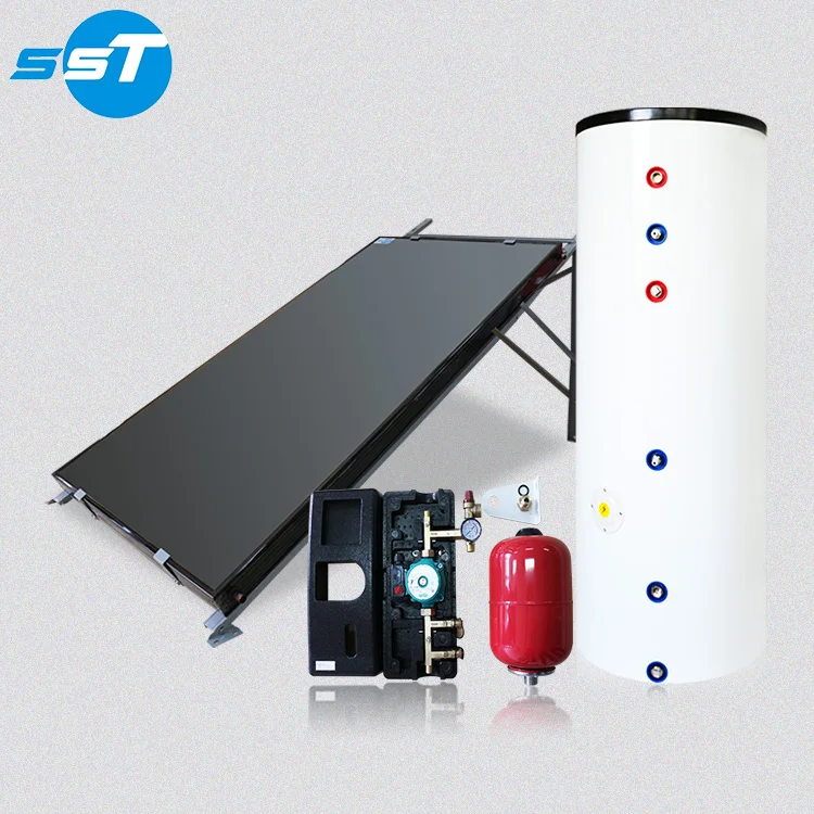 Facile à installer système indirect pressurisé chauffe-eau solaire, capteur solaire d'eau chaude de pompage système de chauffage