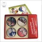 Hot Sale 4C Printing Customized Dome Glass Fridge Door Magnet