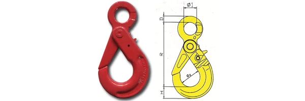 G80 Eye Self-locking Safety Hook/Self Locking Eye Hook