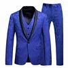 2018 men coat pant design wedding suit western style man 3 pieces business blazer suit plus size