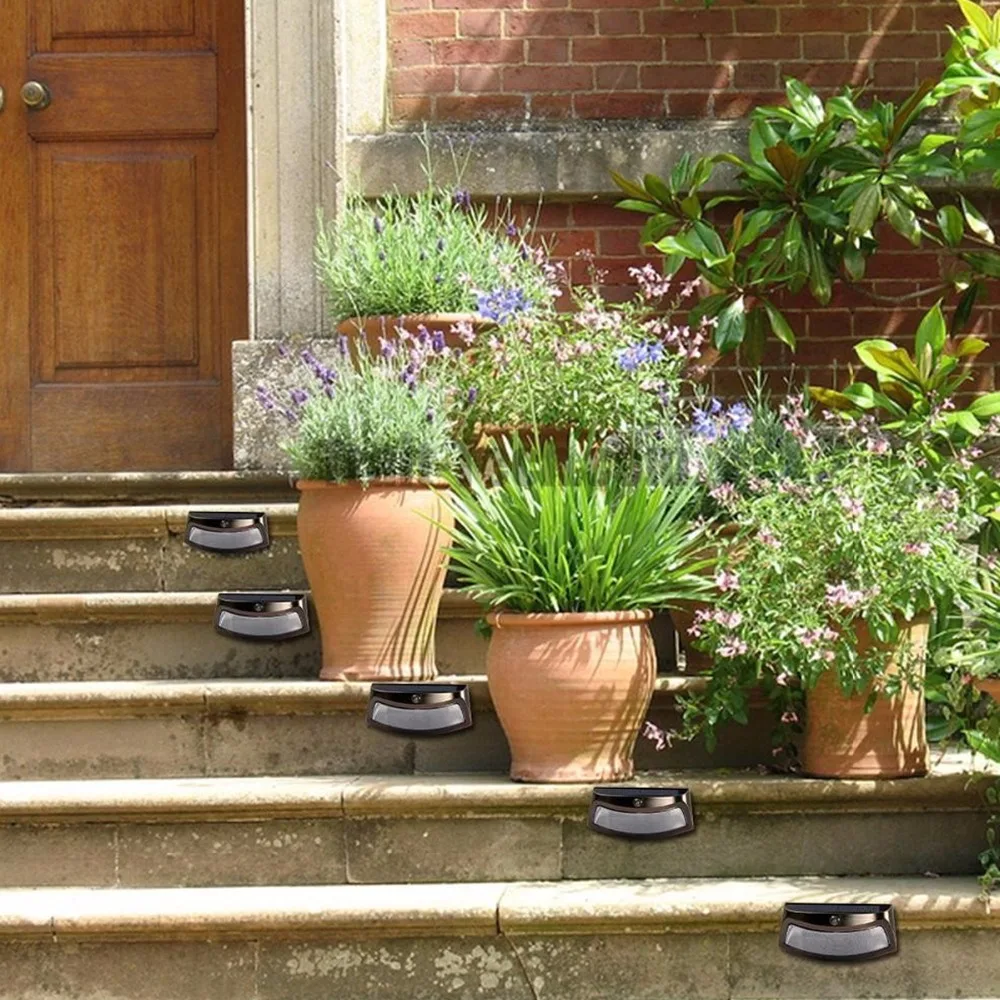 LED Outdoor Solar Smiling Wall Lights 10