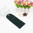 Custom logo Suede Fabric Jewelry Pouch gifts pouches with button
