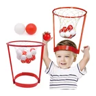 Popular plastic head basketball game mini basketball hoop for kids