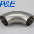 Direct manufacturer ASTM A270 3A sanitary stainless steel pipe fitting bend 90 degree elbow