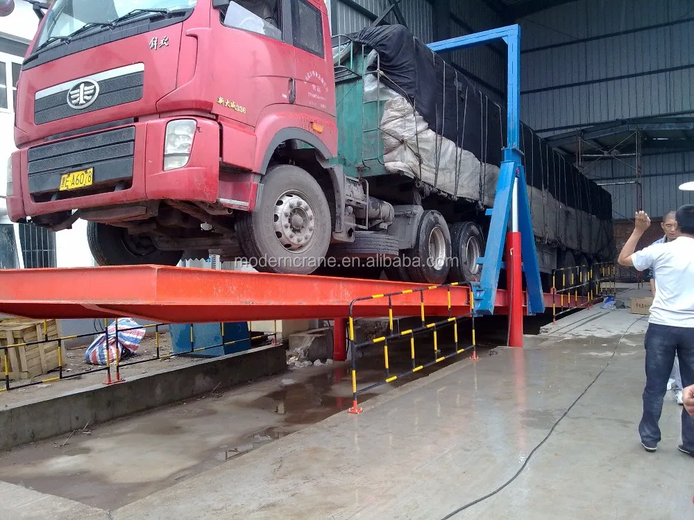 80t-160t Truck Unloader platform Truck Unloading system