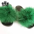 Slippers Women Slipper Soles Fashion Personalized House Slippers Women Turkey Feather Slipper Soles