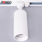 Led Led Aluminum Track Light Housing Cut Out 60 With 3 Phase Adaptor Global Led Track Lighting