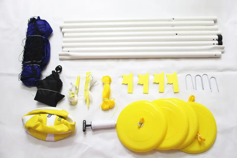 Sports Recreational Volleyball Set Beach Volleyball Set Beach Sport Toy (Adjustbale Pole ,net + w/carrying bag )