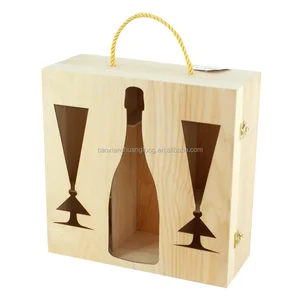 wooden wine glass gift boxes/wine glasses packaging boxes