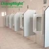 white pee partition board in office building