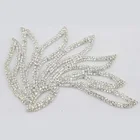 crystal beaded lace trim decoration rhinestone lace
