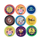 Promotional custom plastic tokens coin with print