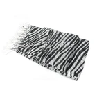 Sexy Casual Zebra Pattern Printed Jacquard Ladies Tassel Scarf Women