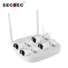 Sectec 720P Plastic Waterproof 2.5G Double Antenna Wireless IP Camera 4ch Wifi NVR Camera kits