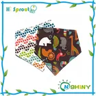 Elephant and Chevron Design Baby Bibs and Burp Cloths