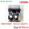 MZX-TECH classic DUAL LM3886 stereo amplifier , 68W*2 8ohm 100W 4ohm assembled & tested