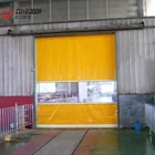Industrial automatic aluminium PVC high speed sectional roller shutter garage door